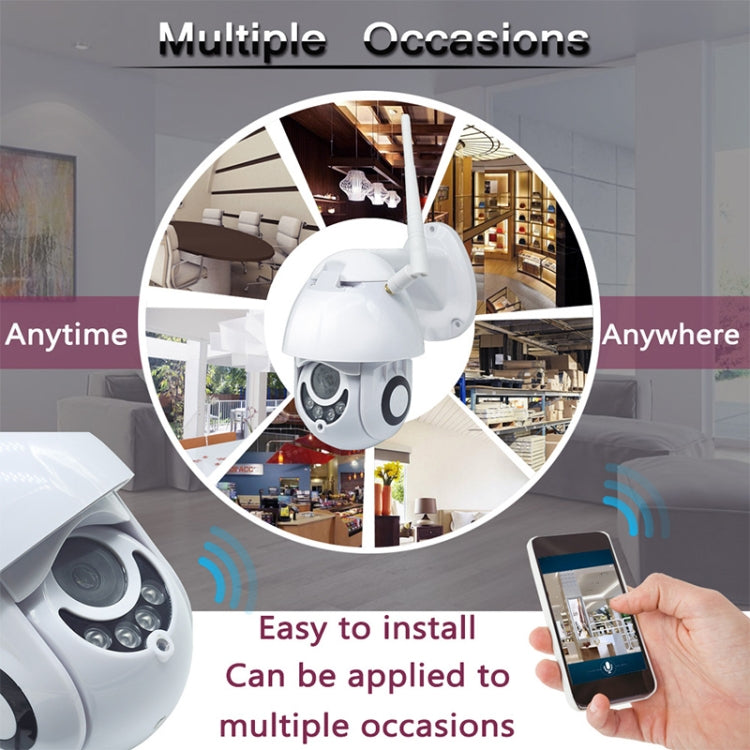 PTZ Control 355 Degree Rotation Infrared WiFi Smart Dome Camera, Two-Way Voice Intercom Monitor, OU-A1IN PTZ Control 355 Degree Rotation Infrared WiFi Smart Dome Camera, Two-Way Voice Intercom Monitor, OU-A1IN